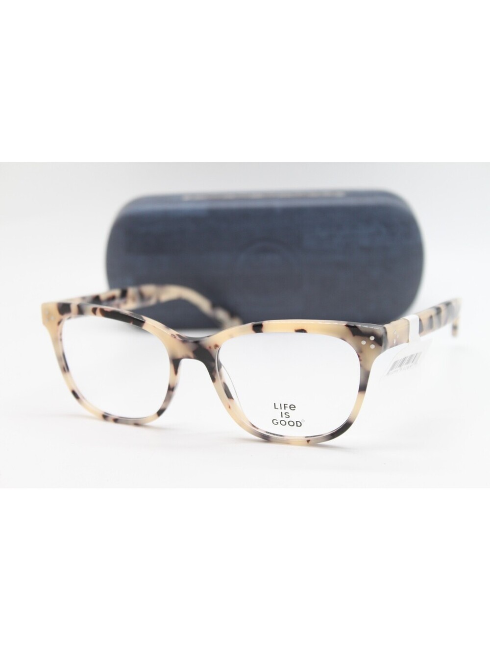NEW LIFE IS GOOD ALISSA IVORY TORTOISE (TR) AUTHENTIC EYEGLASSES W/CASE 52-17